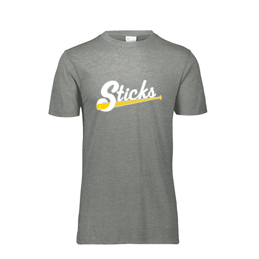 [FTSCUBGY-AS-LOGO1] Decker Men's Tri-Blend T-Shirt - Short Sleeve (Adult S, Gray, Logo 1)