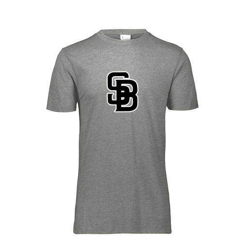 [FTSCUBGY-AS-LOGO3] Decker Men's Tri-Blend T-Shirt - Short Sleeve (Adult S, Gray, Logo 3)