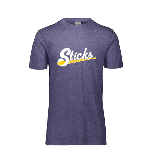 [FTSCUBNV-YS-LOGO1] Decker Youth Tri-Blend T-Shirt - Short Sleeve (Youth S, Navy, Logo 1)