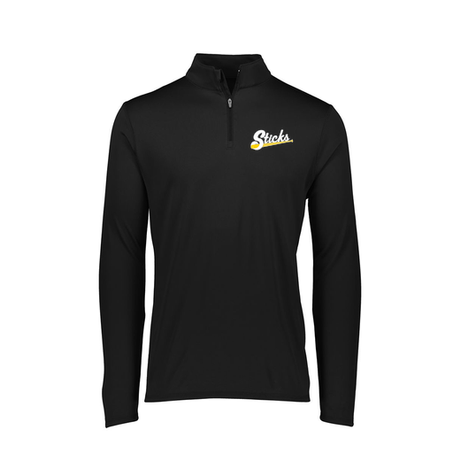 [FTLQFLBK-FAXS-LOGO1] Decker Women's Flex-Lite 1/4 Zip Shirt (Female Adult XS, Black, Logo 1)