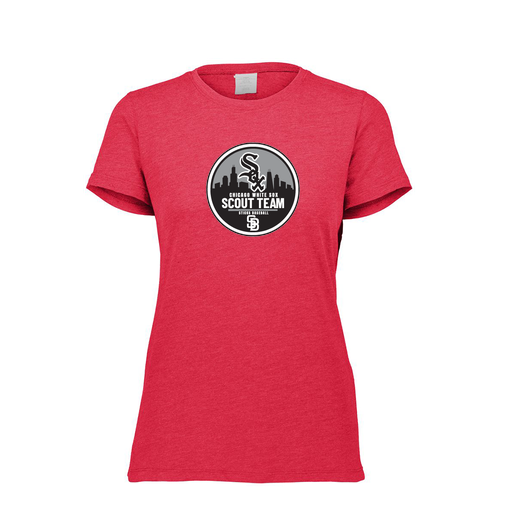 [FTSCUBRD-FAXS-LOGO2] Decker Women's Tri-Blend T-Shirt - Short Sleeve (Female Adult XS, Red, Logo 2)
