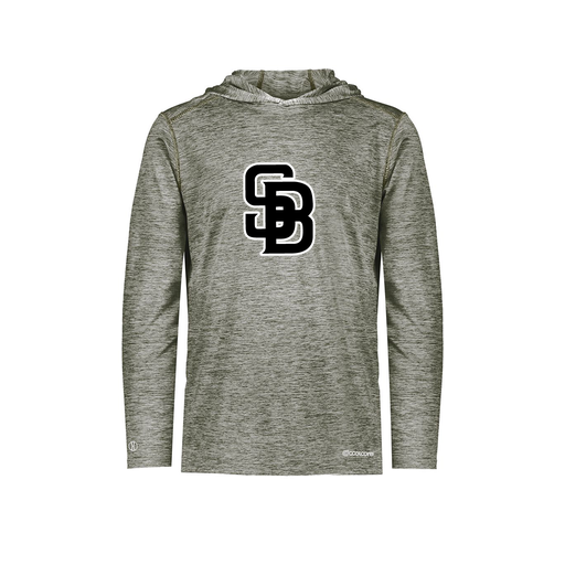 [FOLHCGGY-AS-LOGO3] Decker Men's Charge Hoodie (Adult S, Gray, Logo 3)