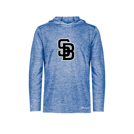 [FOLHCGRY-YS-LOGO3] Decker Youth Charge Hoodie (Youth S, Royal, Logo 3)