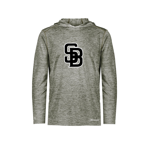 [FOLHCGGY-YS-LOGO3] Decker Youth Charge Hoodie (Youth S, Gray, Logo 3)