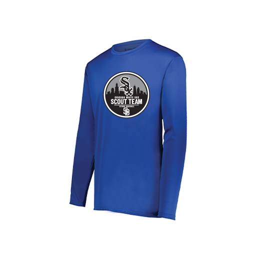 [222822.060.XS-LOGO2] Men's LS Smooth Sport Shirt (Adult XS, Royal, Logo 2)